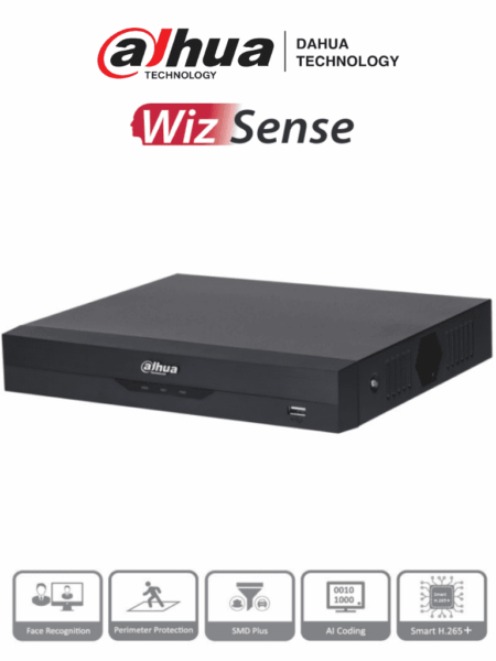 Dvr 8 Canales 4K Dahua Dh-Xvr5108Hs-4Kl-I3 H.265+/8 Canales +8 IP/Hasta 16 Canales IP/2 Canales De Reconocimiento Facial/Smd Plus/Codificacion Con Ia/1 SATA De Hasta 16Tb/Soporta Cvi/Ahd/Tvi/ Cvbs E IP