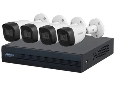 Kit De 4 Canales Dahua Dh-Kit/Xvr1B04-I/4-Hfw1239Cn-A-LED-0280B, 2Mp/Full Color/Con Audio/Con Microfono Integrado/Dvr Cooper-I Wizsense/4 Ch + 1 IP/4 Ch Smd Plus