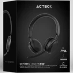 DIADEMA AUDIFONO C/MICROFONO INALAMBRICOS ACTECK AC-935302 CENTRIC PRO HN660,  20-20000HZ, NEGRO