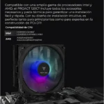 Disipador Yeyian Proact 120Ct Tower Cooler/120Mm/Hasta 1800Rpm/Color Negro/Ytc-120Al-M1