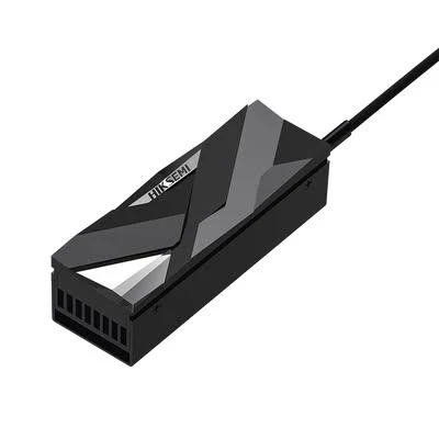 Disipador De Calor Activo Hiksemi Hs-Radiator-Mhf1 Para SSD M.2/Aleacion De Aluminio/8 Canales/Negro Hs-Radiator-Mhf1