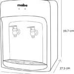 DISPENSADOR DE AGUA MABE EMDPCCB3 FRIO/CALIENTE/ COLOR BLANCO