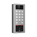 Teclado Con Lector Fisico De Qrs Hikvision Ds-K1T502Dbwx-Cqr Exterior/Antivandalico/IP65/Funcion De Videoportero Multiapartamento/Tarjeta/Codigo Qr/Pin/App Hikconnect/Camara 2Mp Compatible Con Nvrs