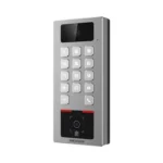 Teclado Con Lector Fisico De Qrs Hikvision Ds-K1T502Dbwx-Cqr Exterior/Antivandalico/IP65/Funcion De Videoportero Multiapartamento/Tarjeta/Codigo Qr/Pin/App Hikconnect/Camara 2Mp Compatible Con Nvrs