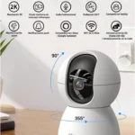 Camara Domo WiFi Easytao Tv-628 3Mpx/Para Interior/Audio Bidireccional/Deteccion De Movimiento/ Vision Nocturna/Control Remoto