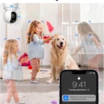 Camara Domo WiFi Easytao Tv-628 3Mpx/Para Interior/Audio Bidireccional/Deteccion De Movimiento/ Vision Nocturna/Control Remoto