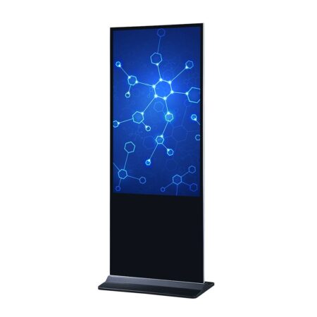 Display Con Soporte De Piso – Kiosco Interactivo Ec-Line Modelo Ec-Fis55A7. Pantalla Touch LCD 55Pulgadas, Resolución 3840X2160 (4K UHD)