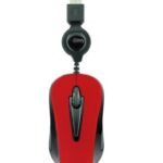 Mini Mouse Optico Retractil Rojo