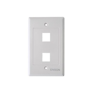 Placa De Pared Para 2 Puertos RJ45 Enson Ens-Fp62