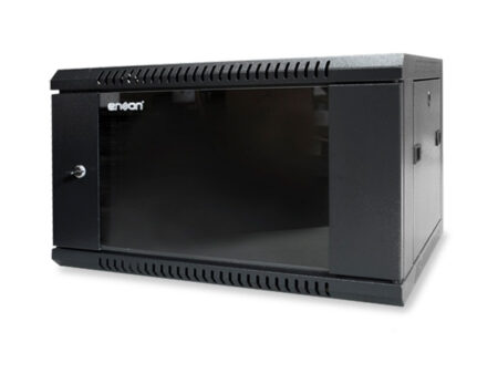 Gabinete Pared 6U Enson Ens-Rkgb6U – Negro, Rack O Bastidor Independiente, 60 Kg, 6U