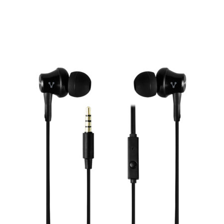 Audifonos Vorago Ep-104-Bk, Manos Libres, Alambricos, 3.5Mm, 1.2 Metros, Color Negro