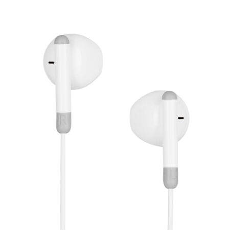 Audifonos Vorago Ep-306 Tipoc Aislamiento Superbass  1.2Mt Manos Libres Blanco