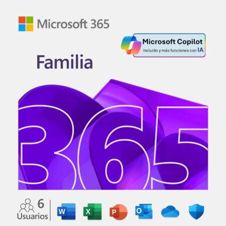Microsoft 365 Family – Licencia De Suscripcion 1 Ano 6 Usuarios Mul