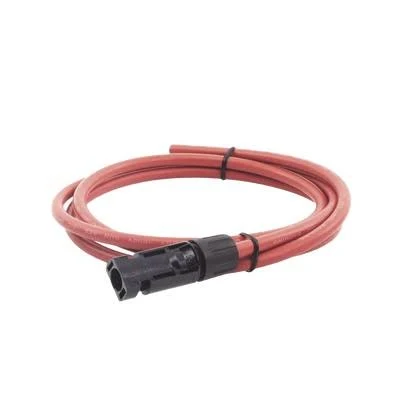 Cable Fotovoltaico De 1M Powerline Calibre 10Awg/Terminal Mc4-M En Un Extremo/Color Rojo/Cblmc41Mred