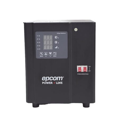 Regulador De Voltaje Industrial Monofasico Epcom Epl3K1Fvr 3 Kva/3 Kw 120 V/Entrada 96-144 Vca/Salida 117.6- 122.4 Vca