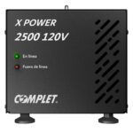 Regulador De Voltaje Complet X-Power 2500 VA/2500 W 120V . Terminales De Conexión Y 2 Contactos Nema 5-15R - Supresor De Picos De Voltaje 504 J, P/N Erv-1