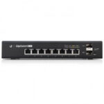Switch Edgemax Administrable Ubiquiti De 8 Puertos Gigabit Con PoE+/PoE Pasivo 24V + 2 Puertos Sfp, 150W, Es-8-150W