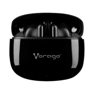 AUDIFONOS INALAMBRICOS C/MICROFONO VORAGO ESB-202 BLUETOOTH, COLOR NEGRO