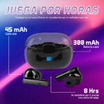 Audífonos. Vorago Start The Game Esb-301-Pro.tws Bluetooth Manos Libres Ipx5. LED 35 Hrs