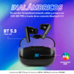 Audífonos. Vorago Start The Game Esb-301-Pro.tws Bluetooth Manos Libres Ipx5. LED 35 Hrs