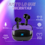 Audífonos. Vorago Start The Game Esb-301-Pro.tws Bluetooth Manos Libres Ipx5. LED 35 Hrs