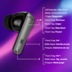 Audífonos. Vorago Start The Game Esb-301-Pro.tws Bluetooth Manos Libres Ipx5. LED 35 Hrs