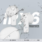 Audifonos Vorago Esb-310 Bluetooth 5.4 24 Hrs De Reproducción - Controles Táctiles, Función Manos Libres Y Conexión Para Carga USB Tipo C Color Blanco