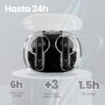Audifono Vorago Esb-401  Earbud Bt 5.3 Ipx4 6Hrs+3Cargas Tws Display De Duración Bateria   -