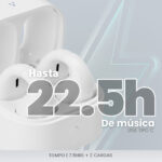 Audifonos Vorago Esb-410 Bluetooth 5.4 15 Hrs De Reproducción - Diseño Innovador Ows, Touch, Manos Libres Conexión Para Carga USB Tipo C Color Blanco