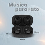 Audifonos Inalambricos Vorago Esb-500-Plus, Bluetooth 5.0 Touch,Bateria 740 mAh, Microfono, Ipx5