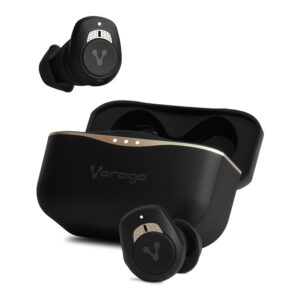 AUDIFONOS BLUETOOTH VORAGO ESB-600-ANC MICROFONO INTEGRADO, COLOR NEGRO