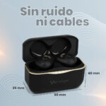 Audifonos Bluetooth Vorago Esb-600-ANC Microfono Integrado, Color Negro