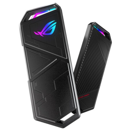 Gabinete Para Ssd M.2 Asus Rog Strix Arion Esd-s1c/blk/g/as/rgb Aura Sync/usb-c/color Negro