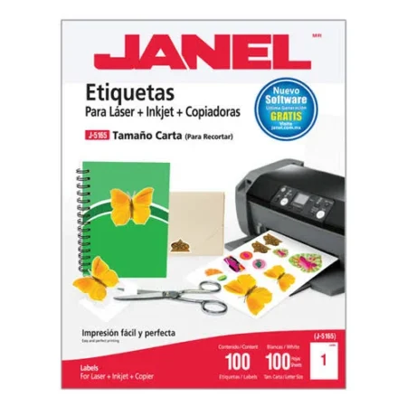 Etiqueta Janel 1095165101/109 Laser 216 X 279 100H C/100