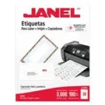Etiqueta Janel 1095260101 Laser 25X67 100H C/3000