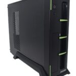 Gabinete Evotec Slim Aruba Verde Fuente 600W -