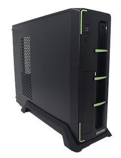 Gabinete Evotec Slim Aruba Verde Fuente 600W –