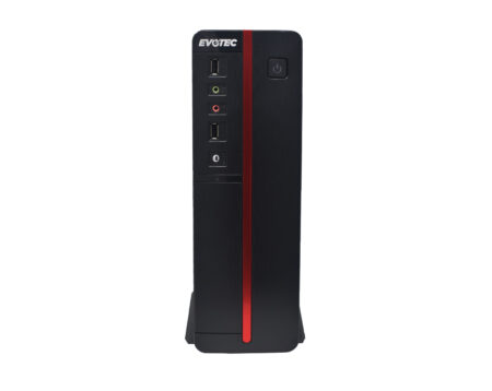Gabinete Evotec Viena Slim – Gabinete, M-ATX, Negro, 600 W