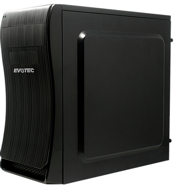 Gabinete Evotec Mini ATX Bassu Fuente 600W –