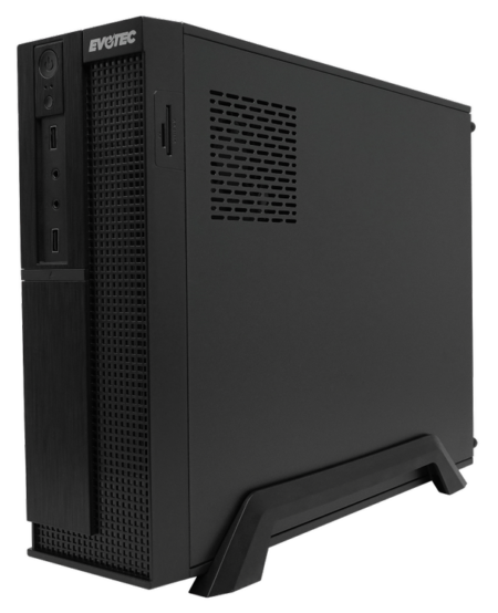 Gabinete Evotec Lisboa Slim - Compatibilidad M-ATX, Incluye Fuente De 500W Y Ventilador Lateral
