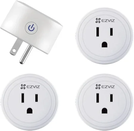 Kit De Enchufe Inteligente Ezviz T30/K4 4 Piezas/Wi-Fi/Control Por App/Compatible Con Asistente De Voz De Google Y Alexa