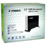 Gab. Externo USB 3.0 X-Media Xm-En3251U3-Bk Para SSD 3.5''/SATA/Color Negro