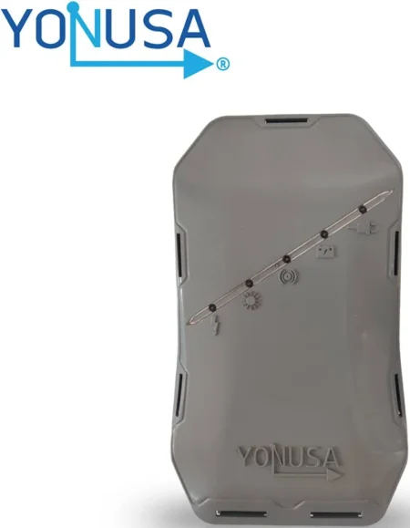 Energizador Para Cerca Electrificada Hs Yonusa Energizador Hs/500M Lineales/100 Metros En 5 Lineas/Incluye Control Remoto/Compatible Con Modulo WiFi Yonusa