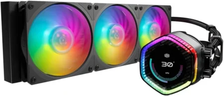 ENFRIAMIENTO LIQUIDO COOLER MASTER MASTERLIQUID 360 ION/P/CPU/3X 120MM/HASTA 2400RPM/COLOR NEGRO/MLY-D36M-A24PZ-R1