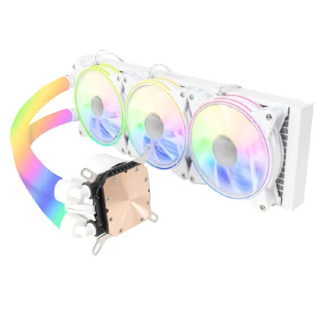 Enfriamiento Liquido Ocelot Gaming Polar Wave 360 White 360 Mm/Intel Socket Lga/CPU AMD/Color Blanco