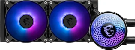 Enfriamiento Liquido MSI Mag Coreliquid A13 240 Argb Gen2/2X120Mm/Hasta 3800Rpm/Lga 1700,1851,Am5/Color Negro
