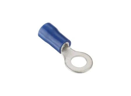 Paquete C/25 Piezas Terminal Tipo Ojo Aislada Epcom Ae34161/16- 14 Awg/3/16″/Azul