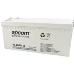 BATERIA EPCOM POWERLINE PL200D12 12V/200 AH, AGM-VRLA, USO EN APLICACIONES FOTOVOLTAICAS Y DE RESPALDO, TERM TORNILLO HEX M6