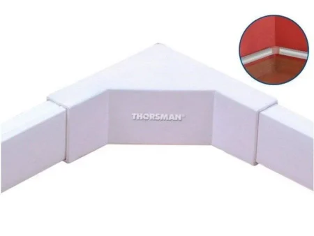 Esquinero Interior Thorsman Tmk-1720-Ei Color Blanco De Pvc Auto Extinguible Para Canaleta Tmk1720 (5220-02001)