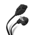 Cable De Extension Steren Ext16-4N, 3 Contactos, 10A, 4 Mts, Color Negro